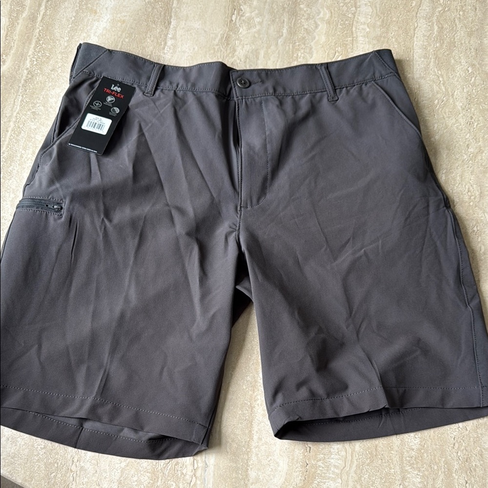 Lee Gray Cargo Shorts Relaxed Fit